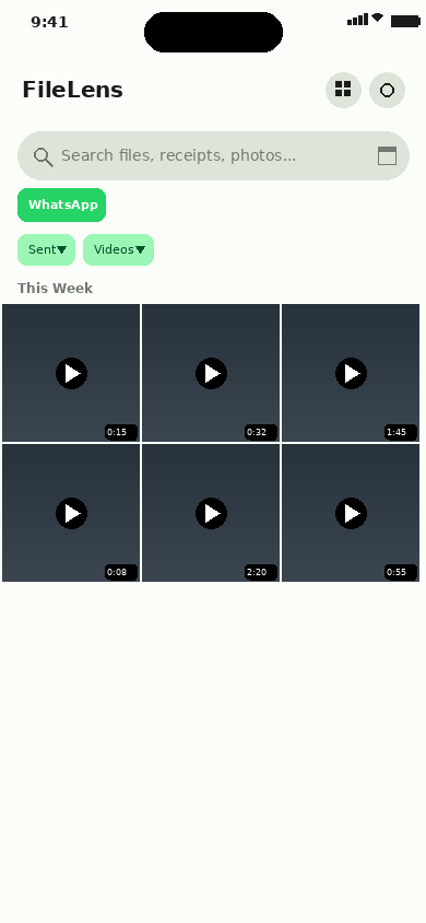WhatsApp sent videos